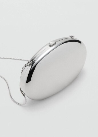 MANGO Clutch 'Monada' in Silber