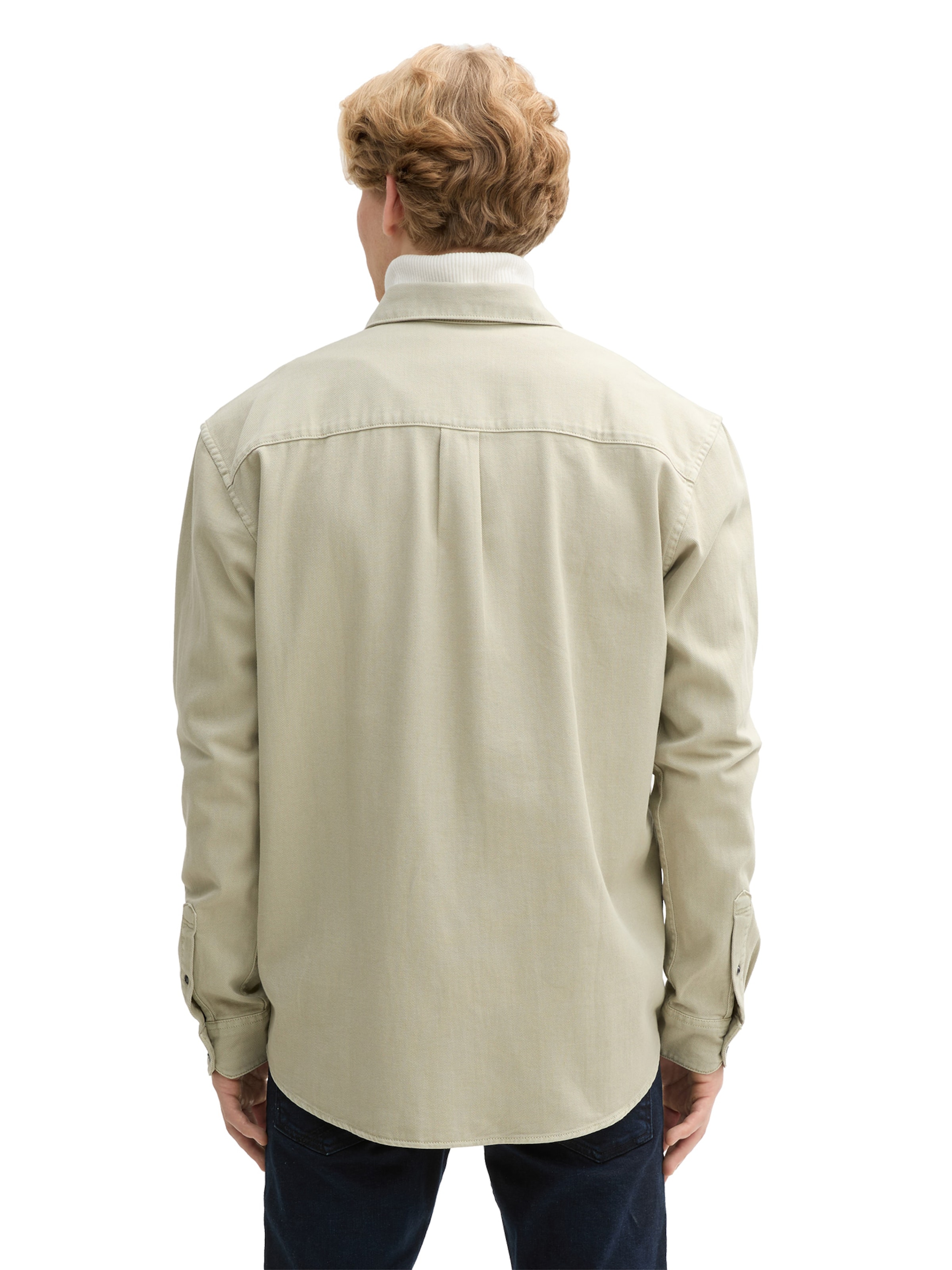 TOM TAILOR DENIM - Comfort Fit Camisa em bege