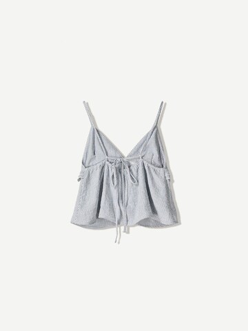 Bershka Top in Blau