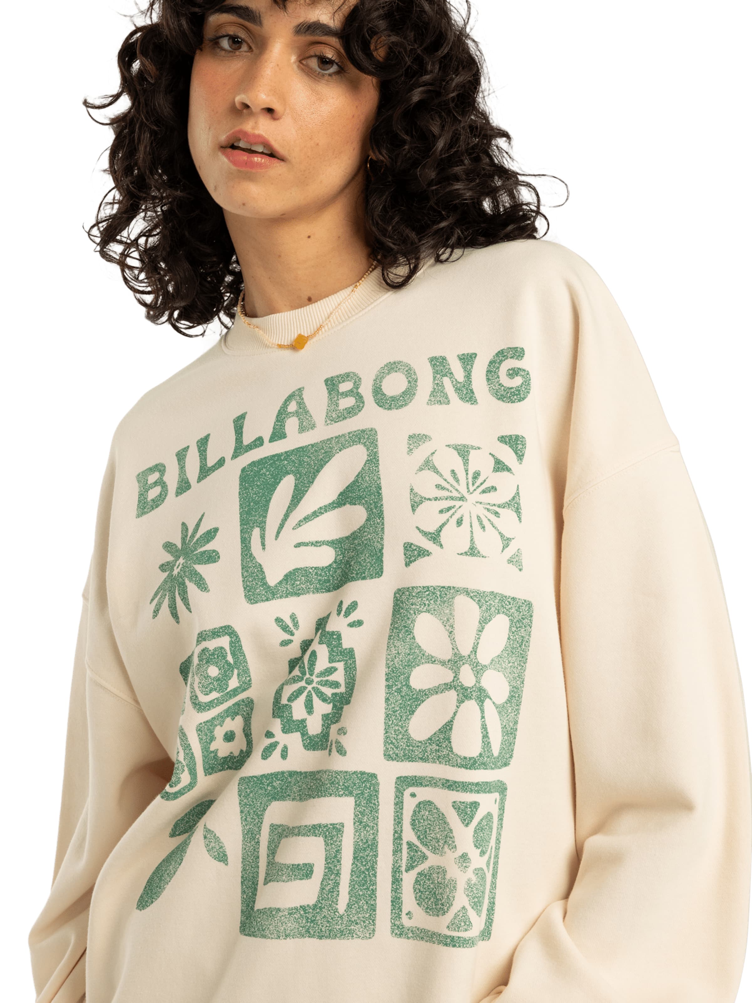Sweat-shirt 'Ride In' BILLABONG en blanc
