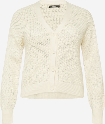 Cardigan 'Blanca' Vero Moda Curve en beige : devant