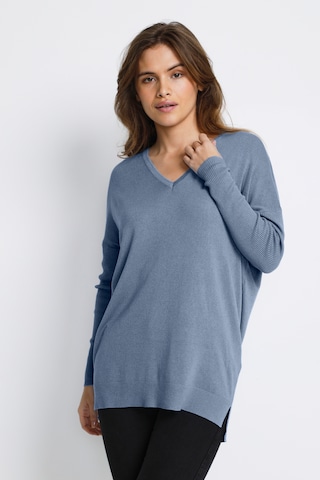 Pull-over 'Machelle' Kaffe en bleu : devant