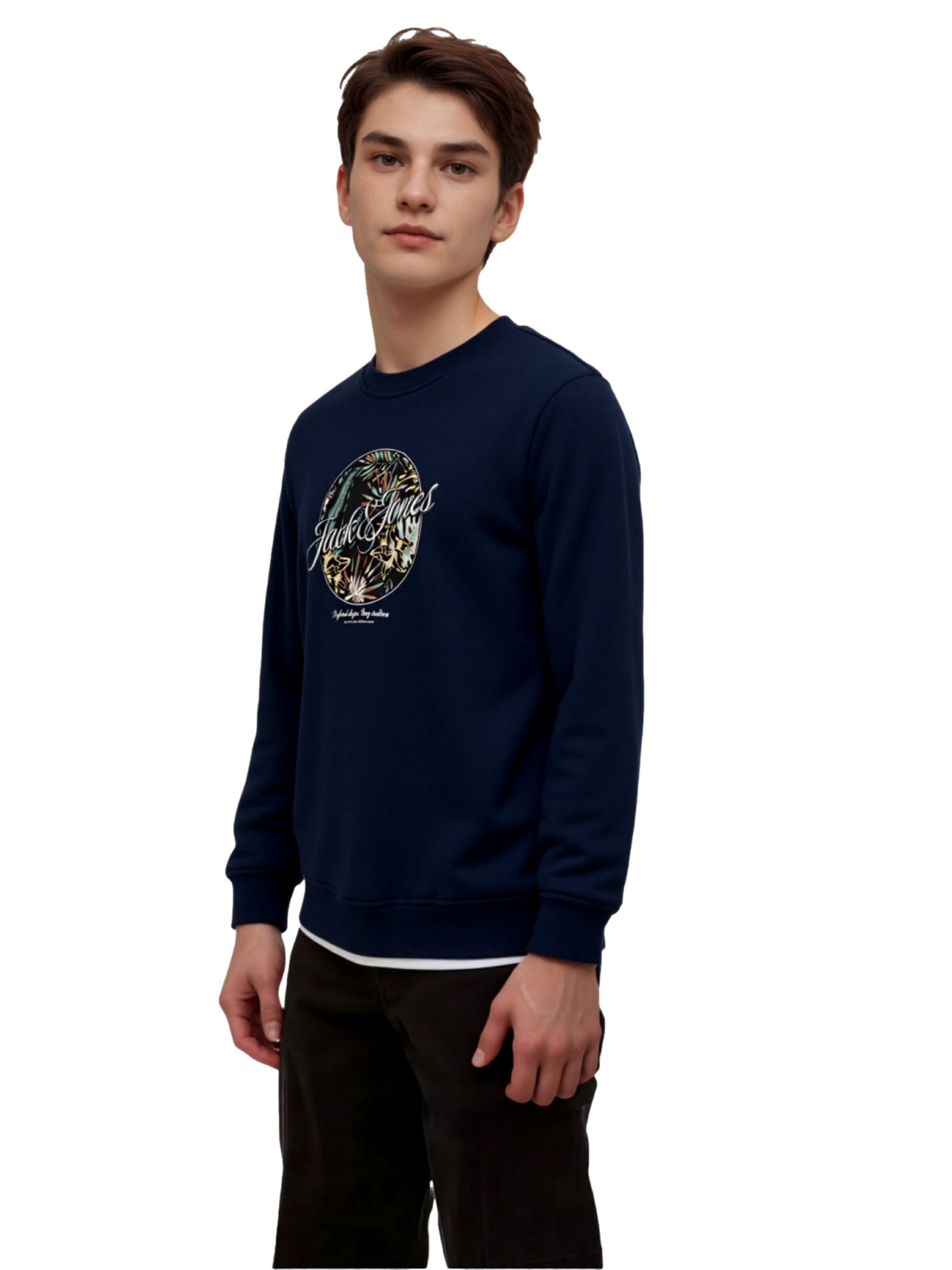 Jack & Jones Junior Mikina 'Honolulu' – modrá
