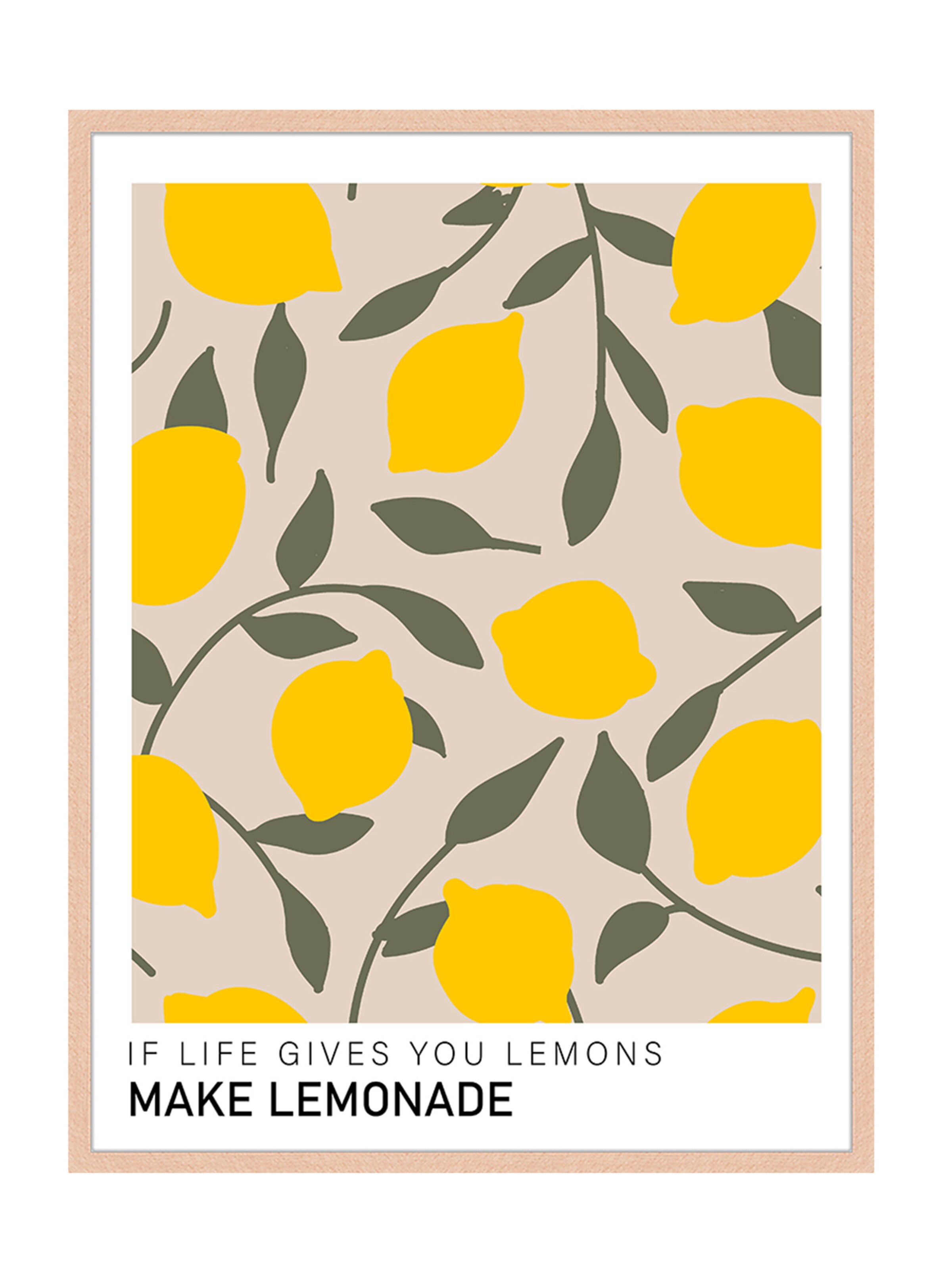 Liv Corday Bild 'Make Lemonade' in Beige: Vorderseite