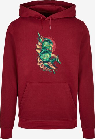 Sweat-shirt 'Aquaman - Xebel Crest' ABSOLUTE CULT en rouge : devant