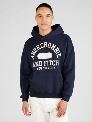 Abercrombie & Fitch - Sudadera en azul: frente