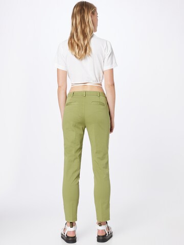 UNITED COLORS OF BENETTON Regular Trousers with creases in Green