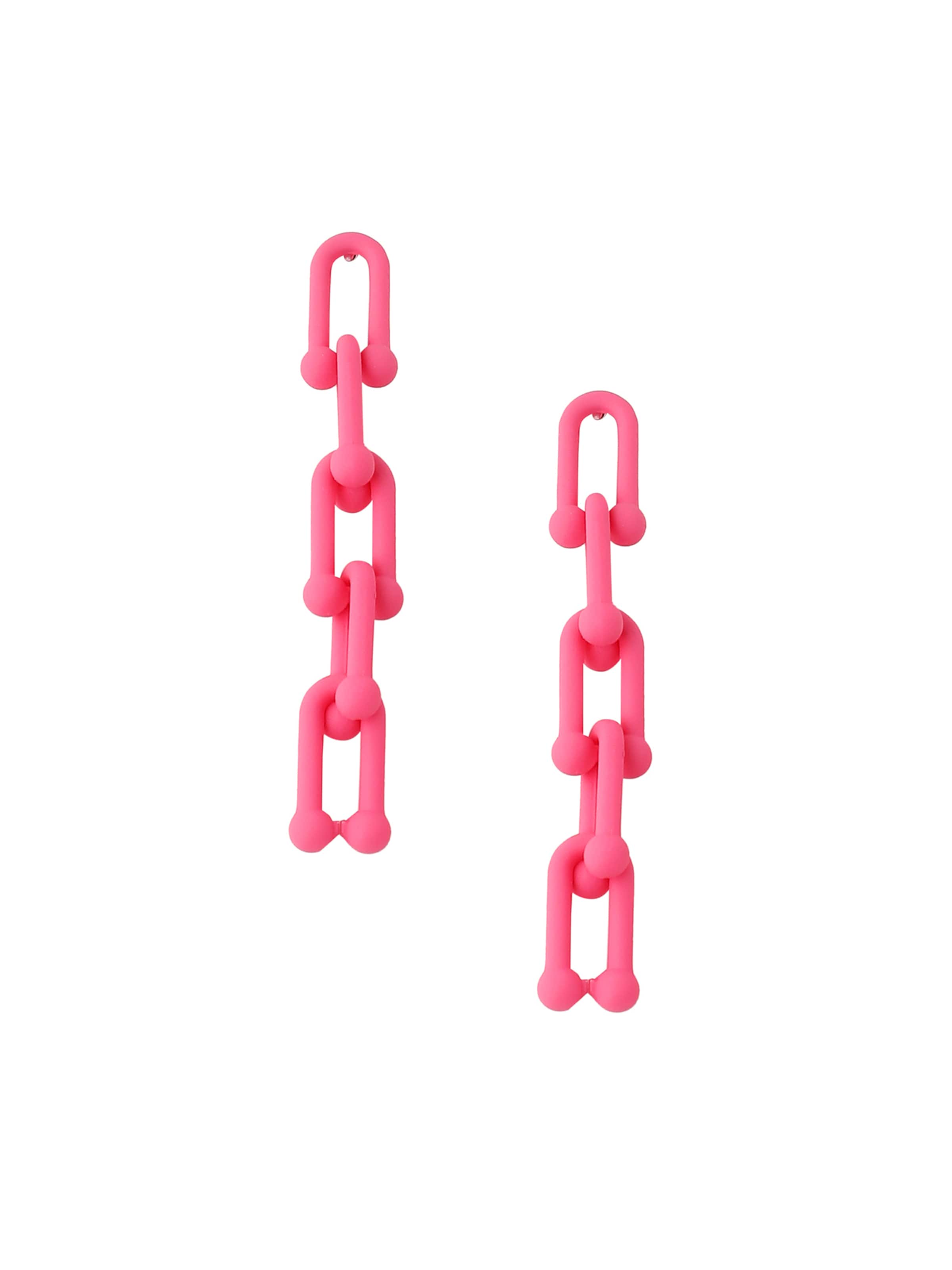 Boucles d'oreilles ' Arshla ' SOHI en rose : devant