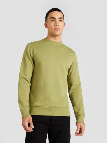 Sweat-shirt Calvin Klein Jeans en vert : devant