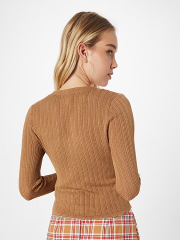 ONLY Knit Cardigan 'Dee' in Brown