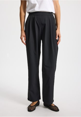 Effilé Pantalon rethinkit studios en noir : devant