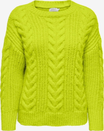 ONLY Пуловер 'LOLA' в зелено: отпред
