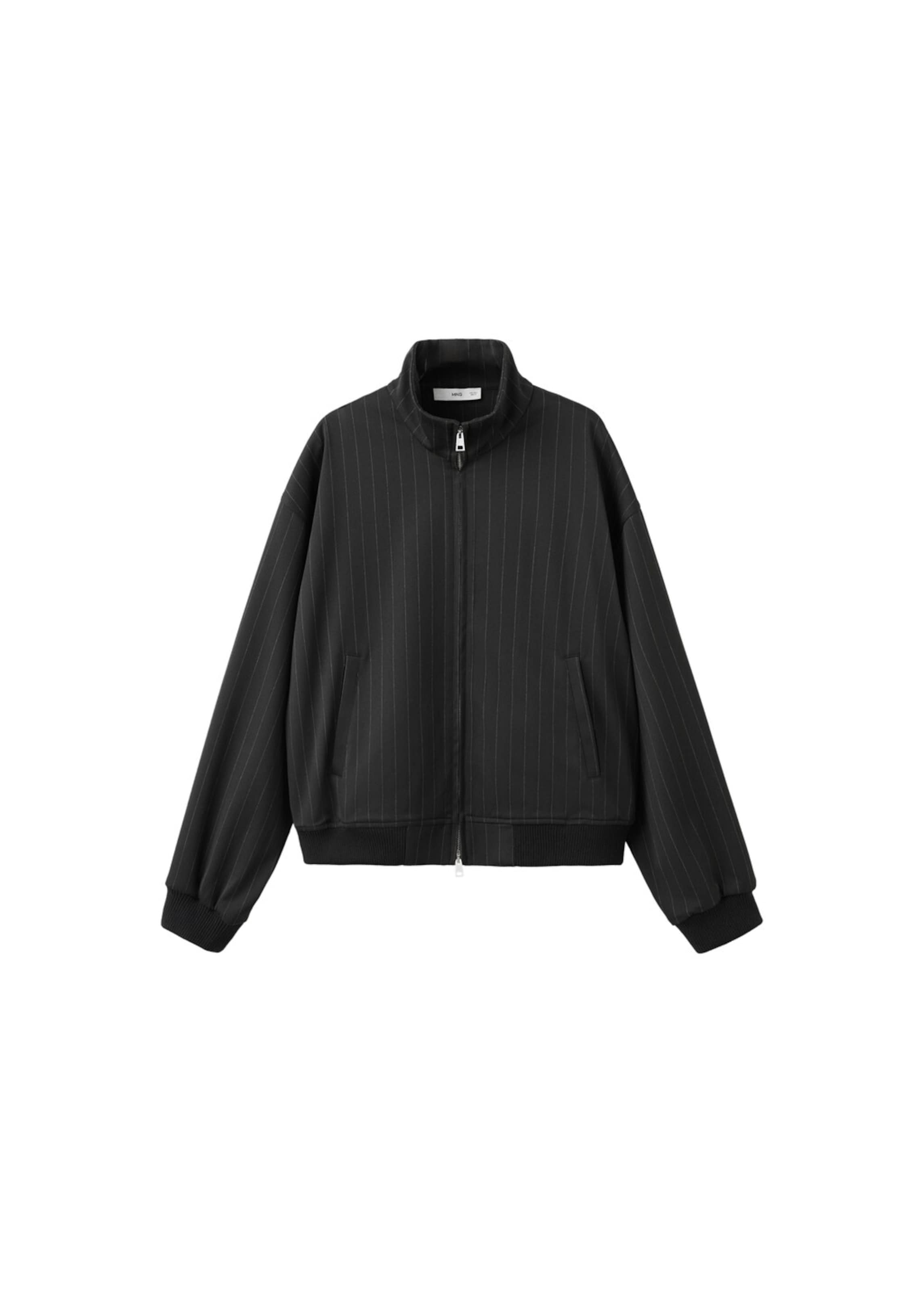 MANGO Between-Season Jacket in Black / White, Item view
