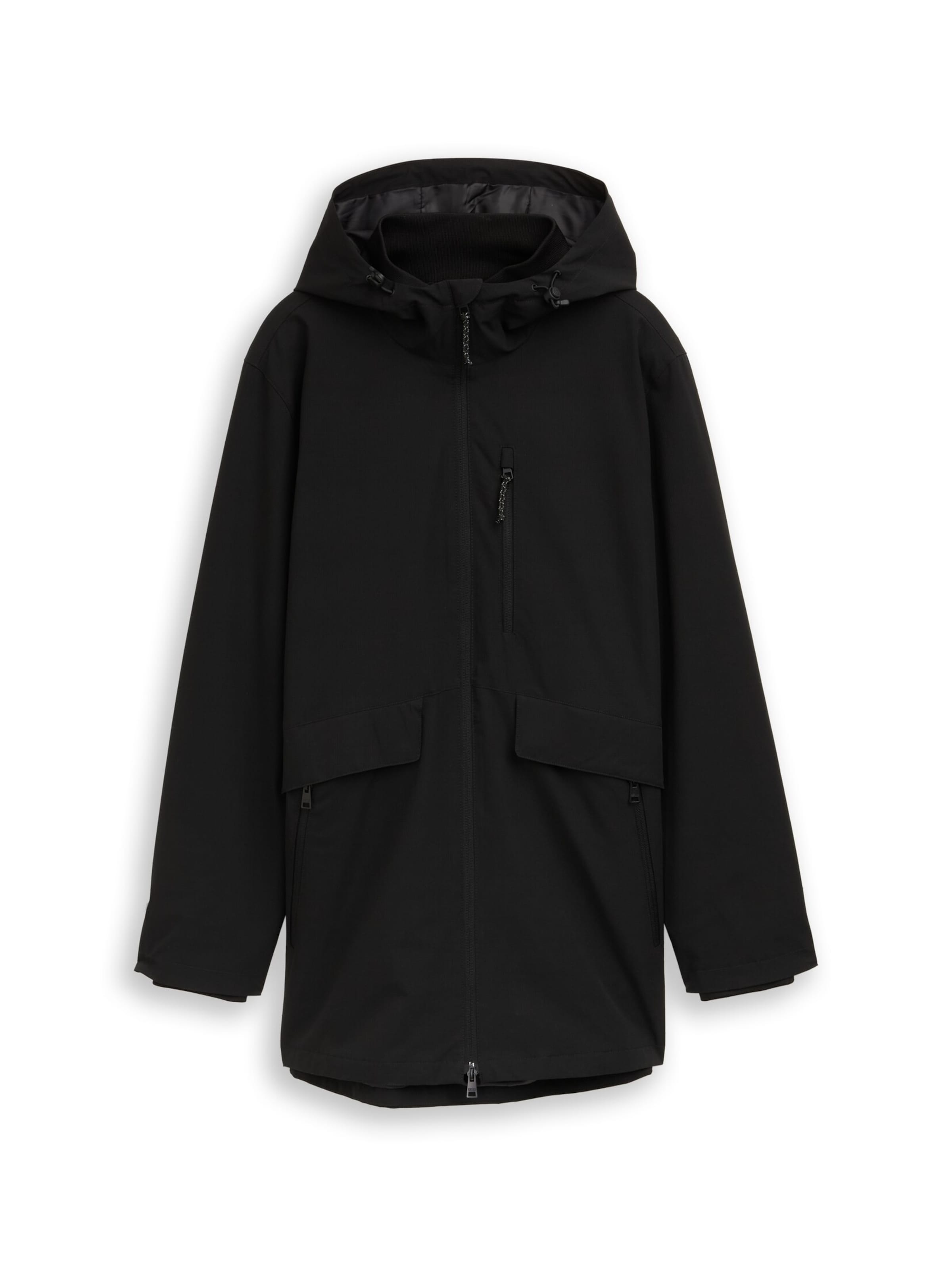 TOM TAILOR DENIM Mantel in Schwarz: Vorderseite