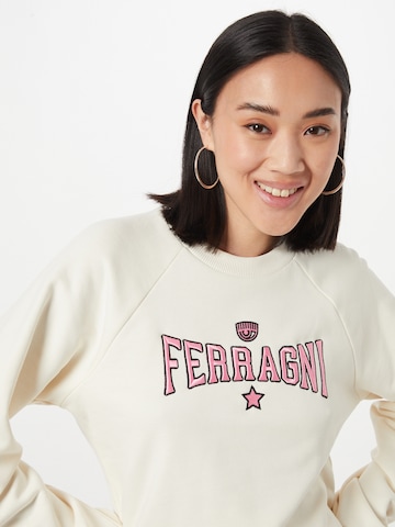 Chiara FerragniSweater majica - bijela boja