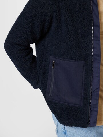 !Solid Fleece Jacket 'Vig' in Blue