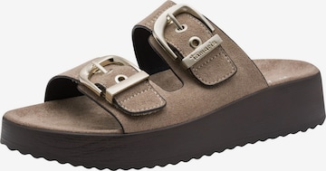 Mule Tamaris en beige : devant