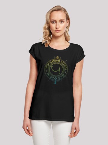 T-shirt 'Harry Potter Wingardium Leviosa Spells Charms' F4NT4STIC en noir : devant