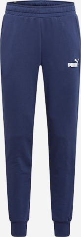 PUMA Tapered Workout Pants in Blue: front