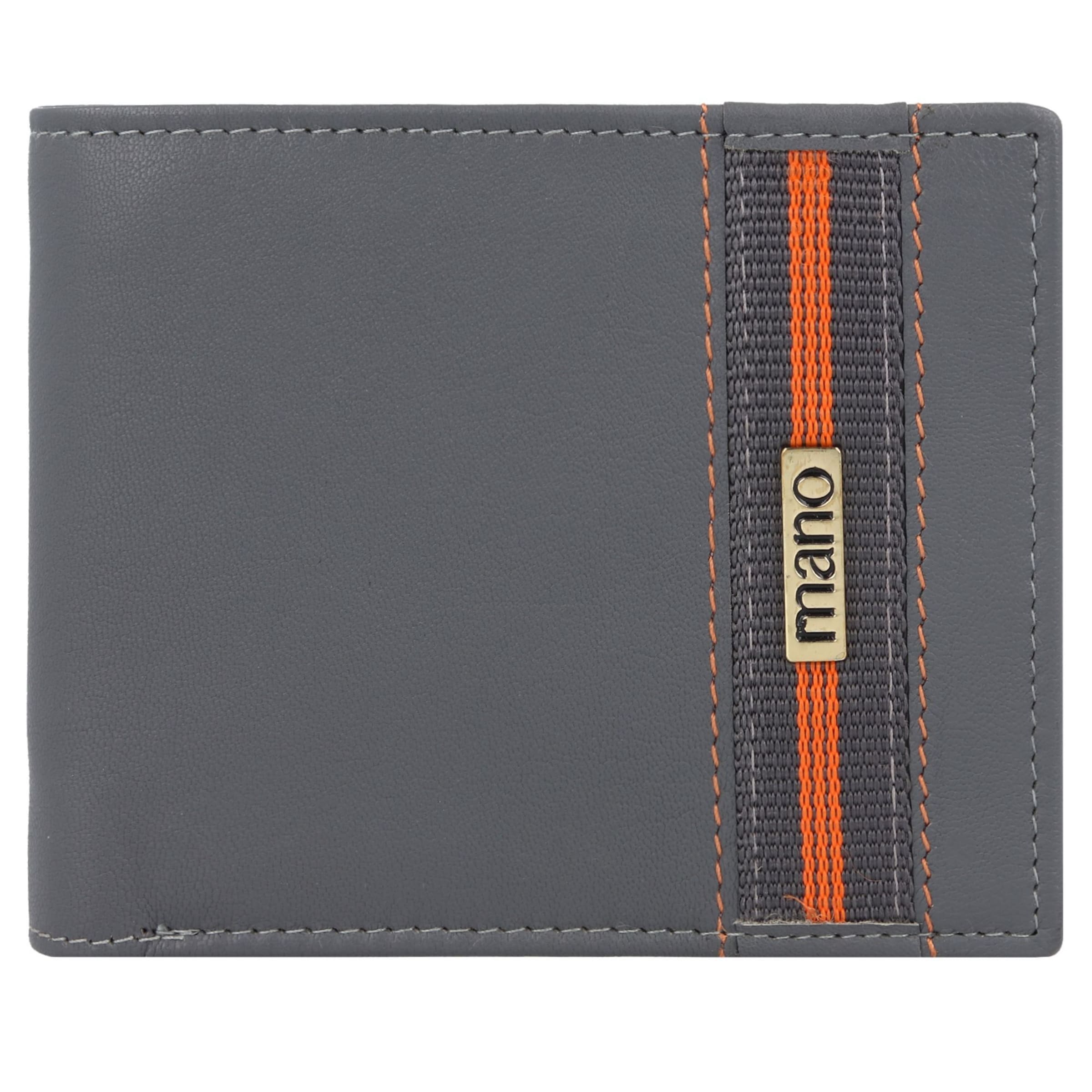 mano Wallet 'Don Leonardo' in Grey: front