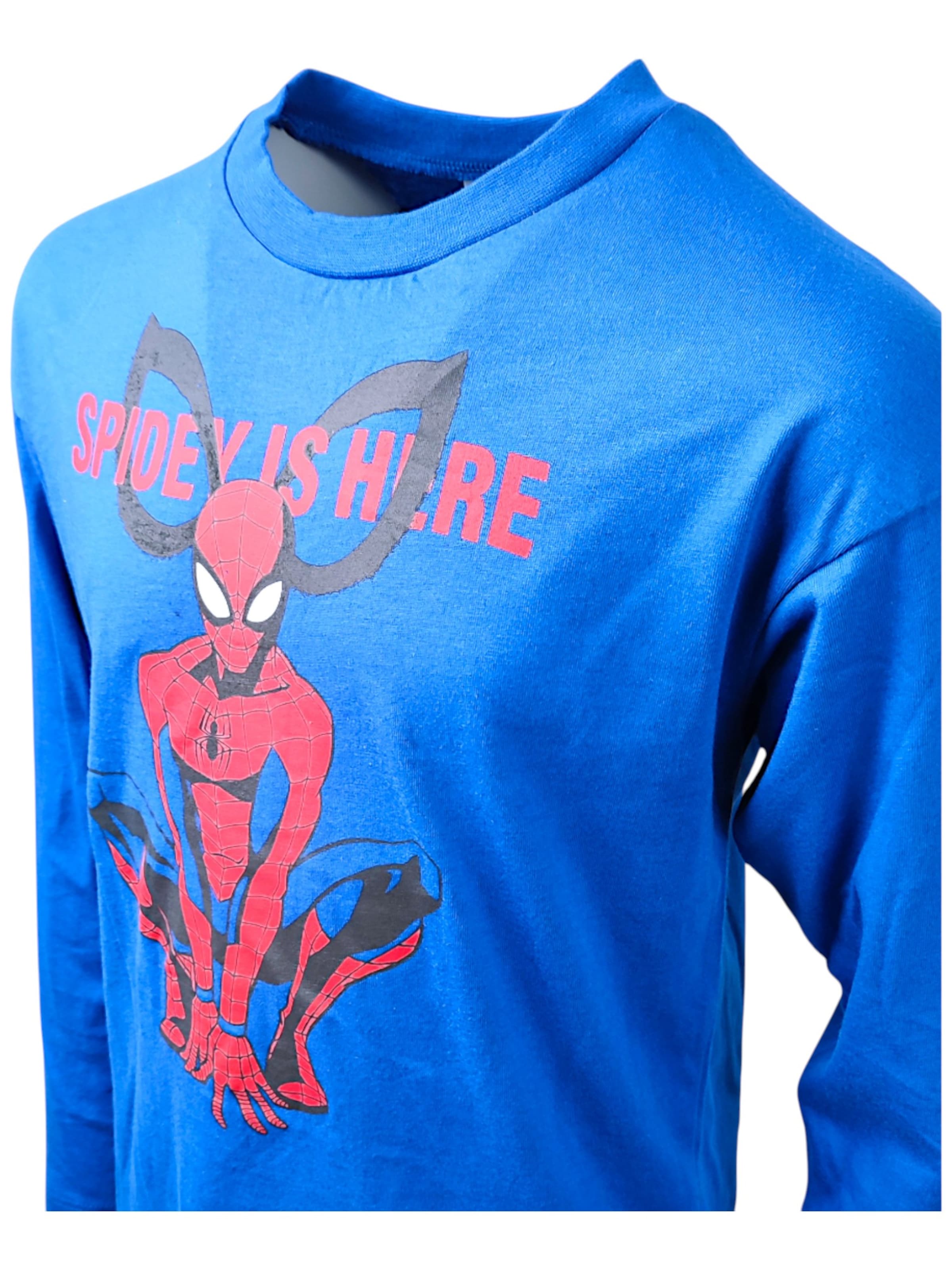 Spider-Man Shirt 'Spider-Man Langarmshirt'‌‌‌‌‌‌ in Blau