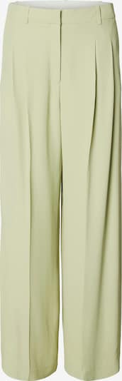 Klostuotos kelnės 'SLFEllie' iš SELECTED, spalva – pastelinė žalia, Prekių apžvalga