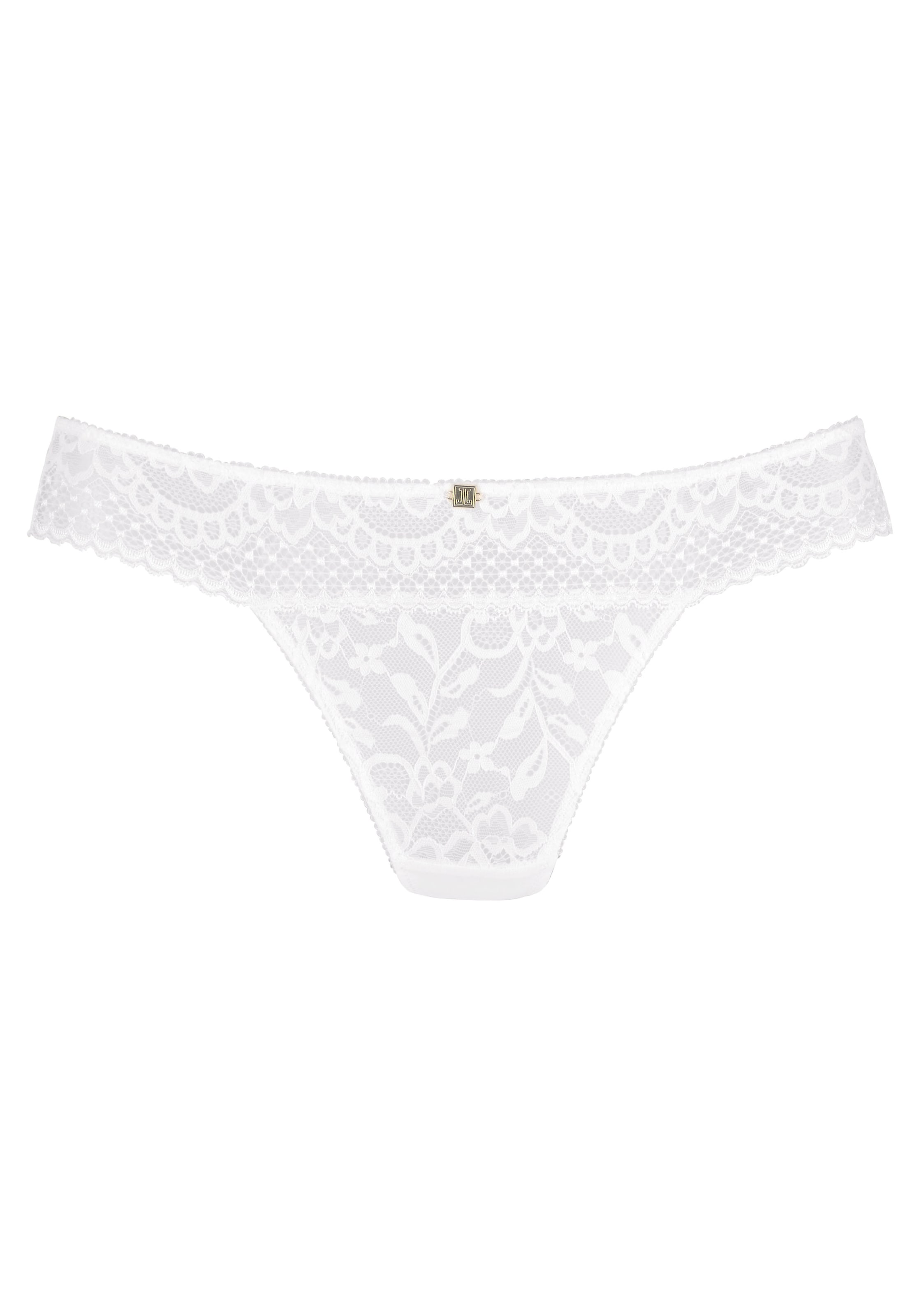 JETTE Thong in White: front