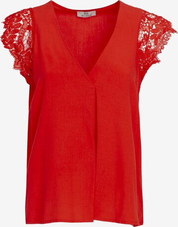 Influencer Blouse in Rood: voorkant