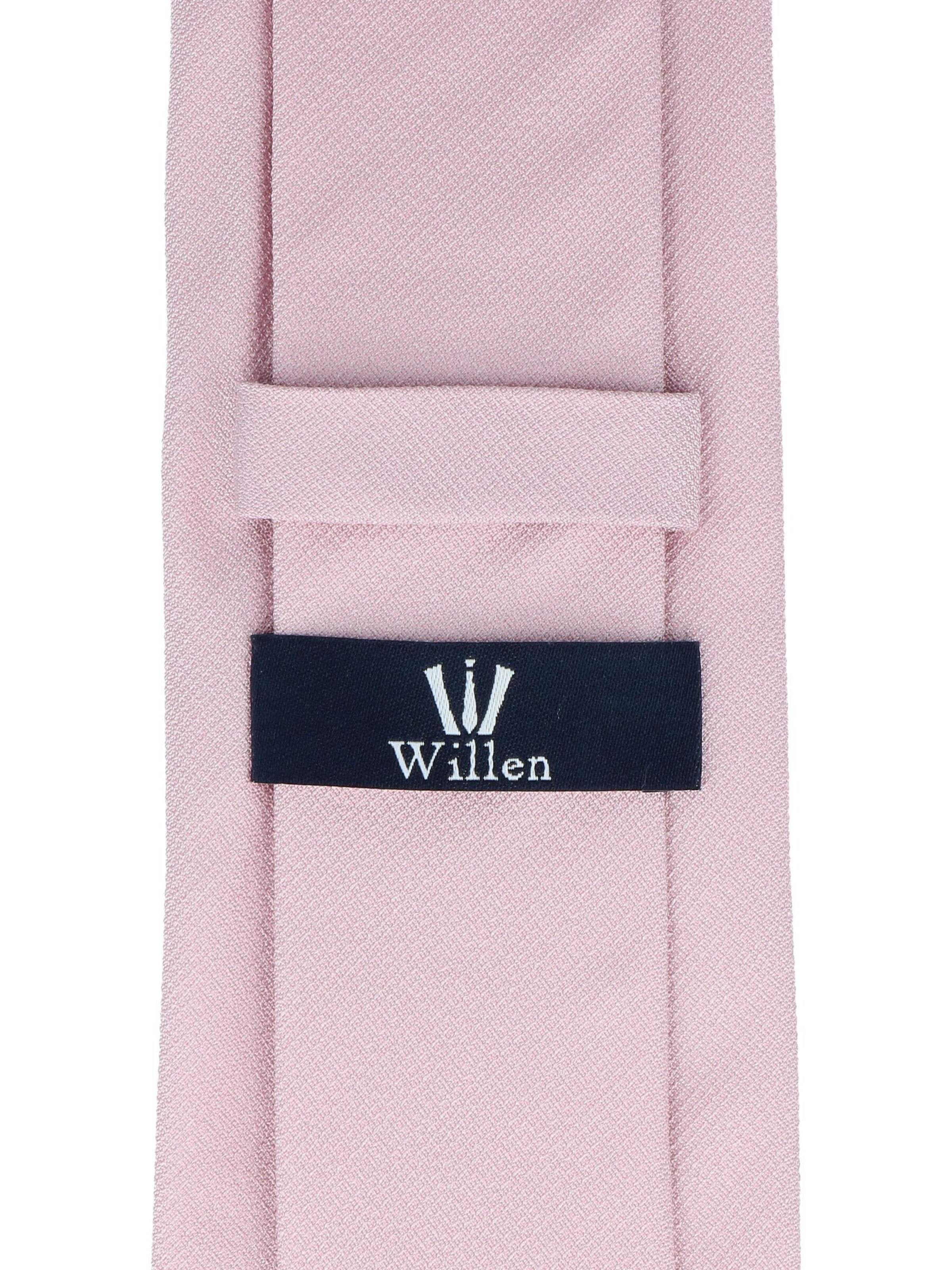 WILLEN Tie 'Uni Struktur' in Pink