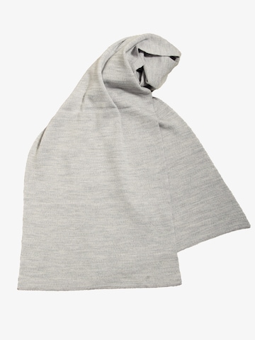 LANARTO slow fashion Schal 'Uni' in Silber: Vorderseite