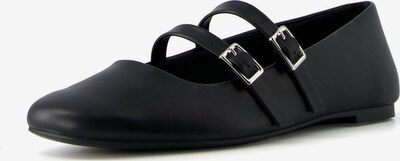 Bershka Ballerines en noir, Vue avec produit