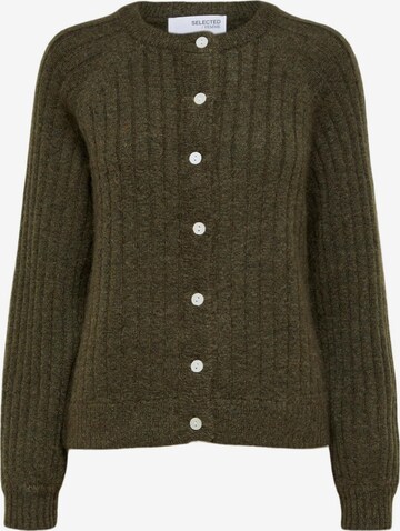 Cardigan 'Mola' SELECTED FEMME en vert : devant