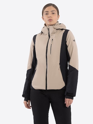 4F Weatherproof jacket 'F340' in Beige: front