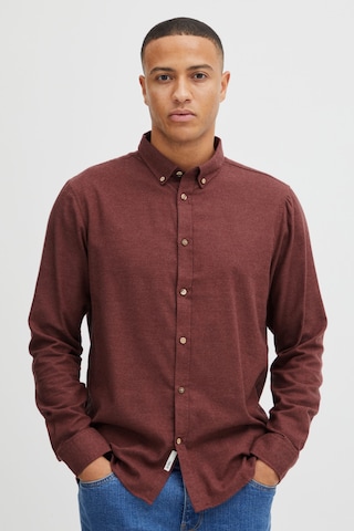 !Solid Regular fit Button Up Shirt 'Pete' in Brown: front