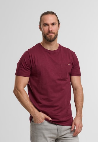 INDICODE JEANS Póló 'Andorra' - piros