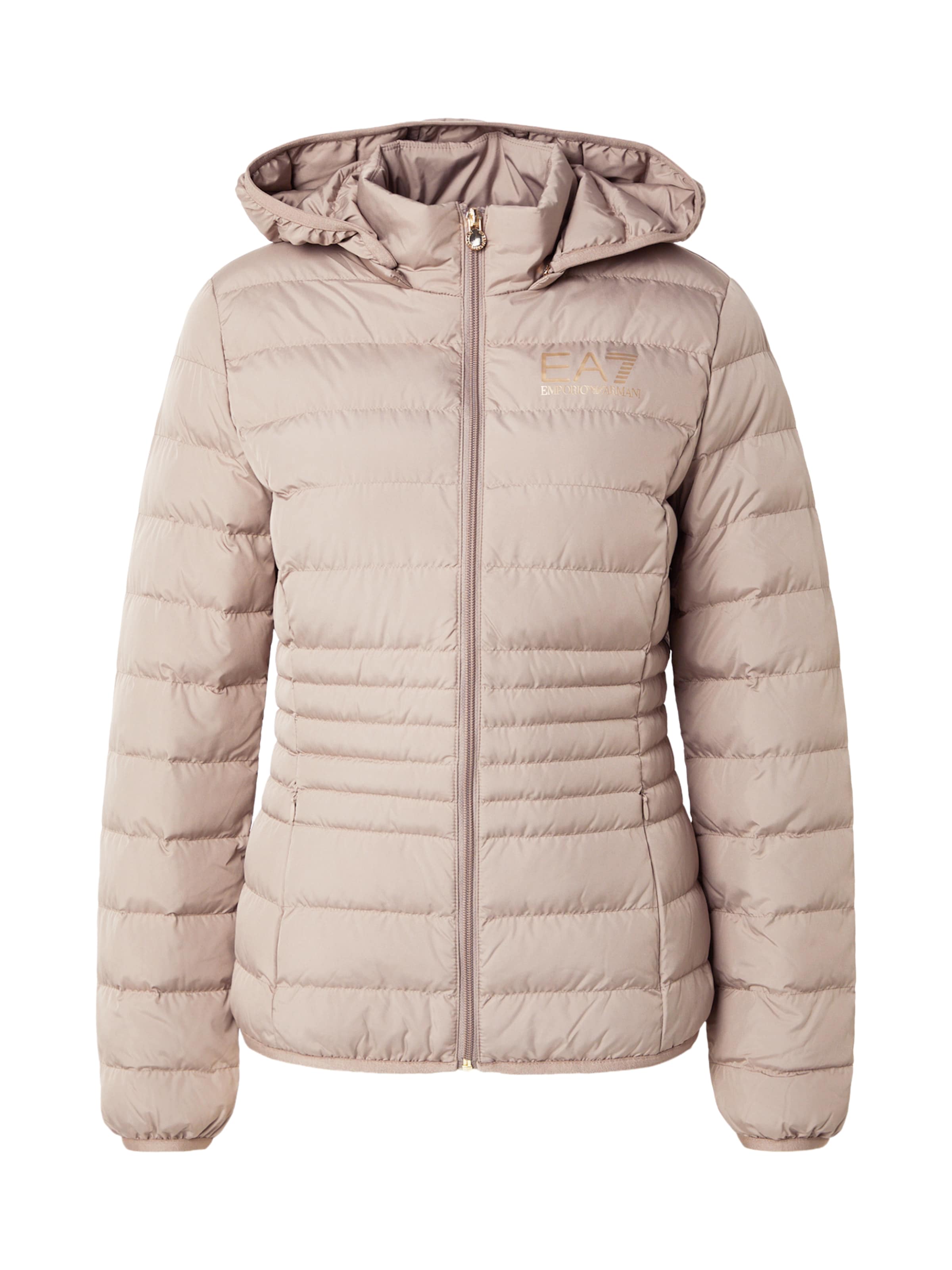 EA7 Emporio Armani Зимно яке в сиво: отпред