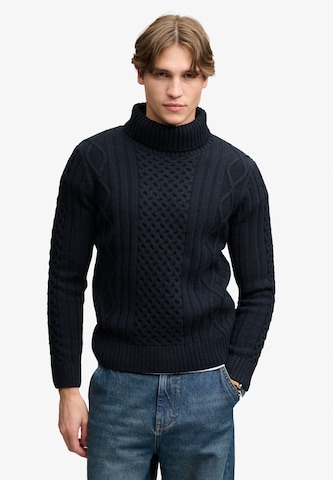 Superdry & Co Pullover 'Jacob' in Blau: Vorderseite