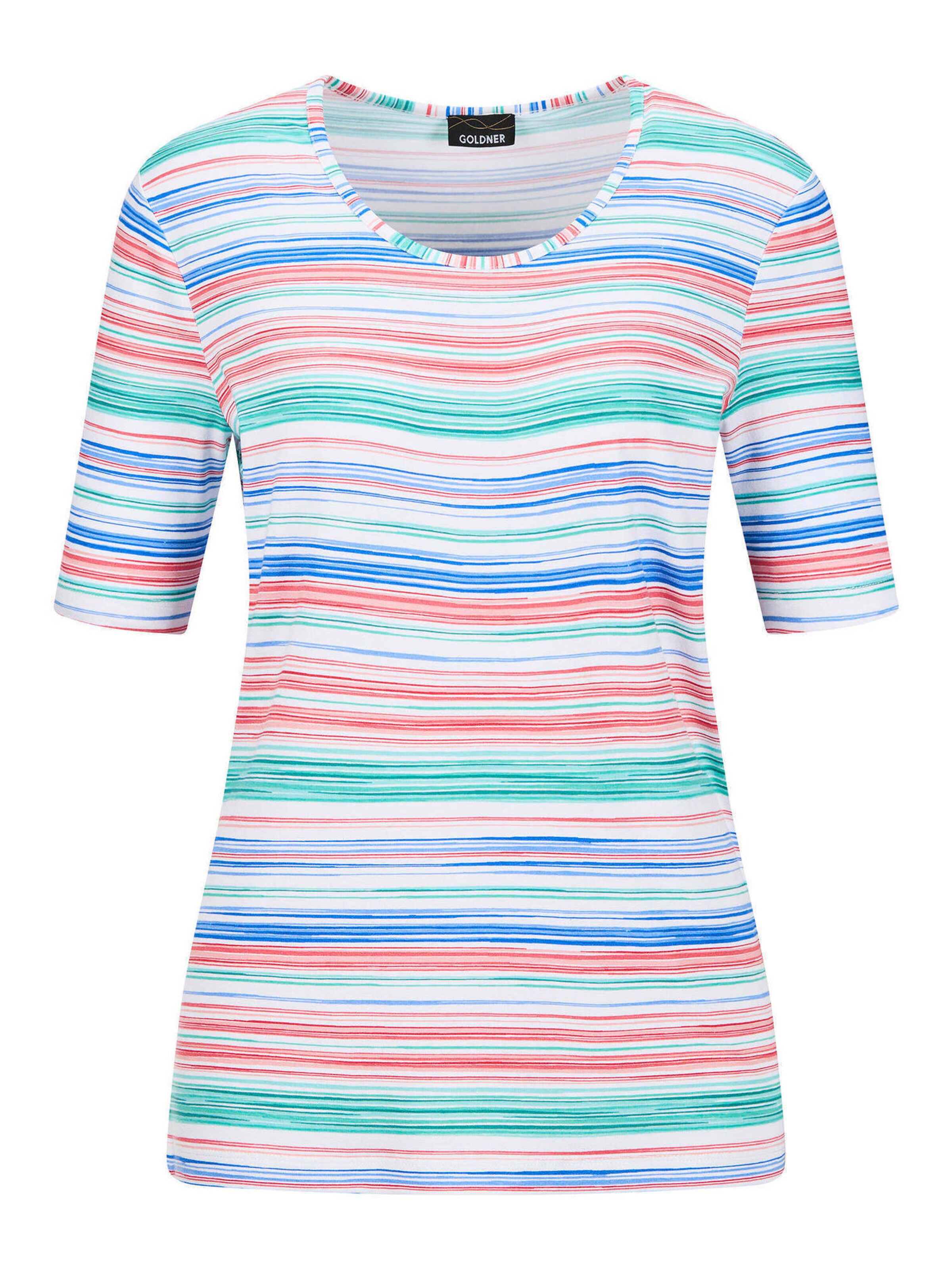 Goldner Shirt in Mischfarben: Vorderseite