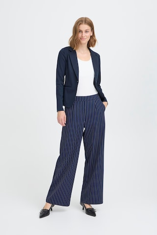 Wide Leg Pantalon à pince 'IHHally' ICHI en bleu