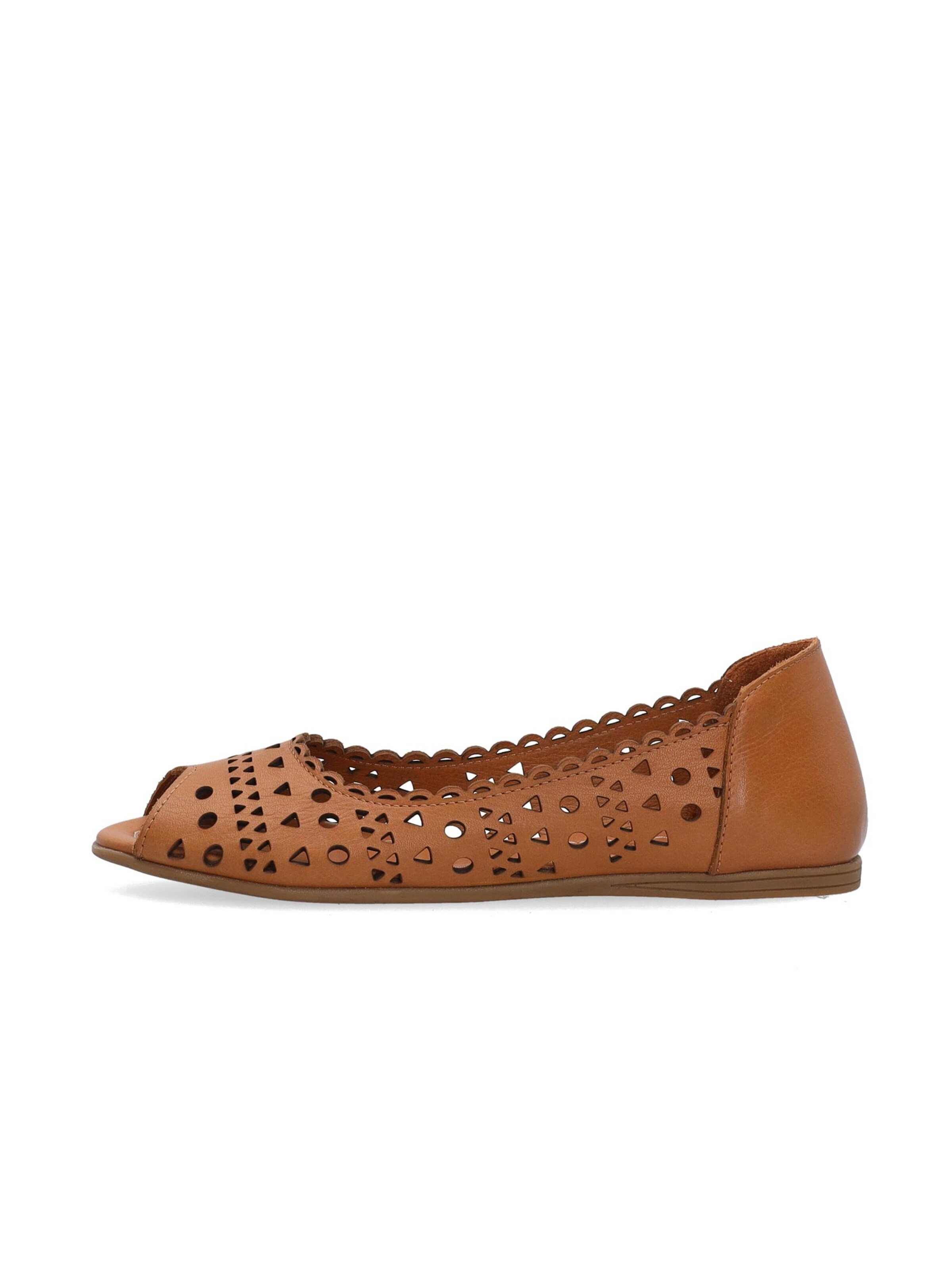 VENEZIA Ballet Flats in Brown: front