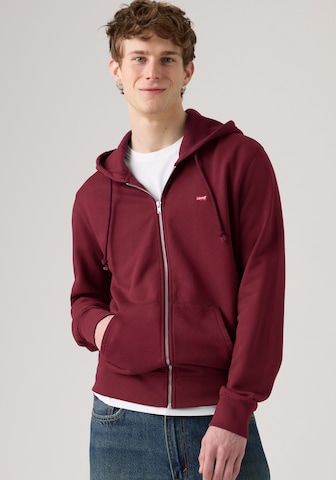 LEVI'S ® Sweat jacket 'The Original' in Red: front
