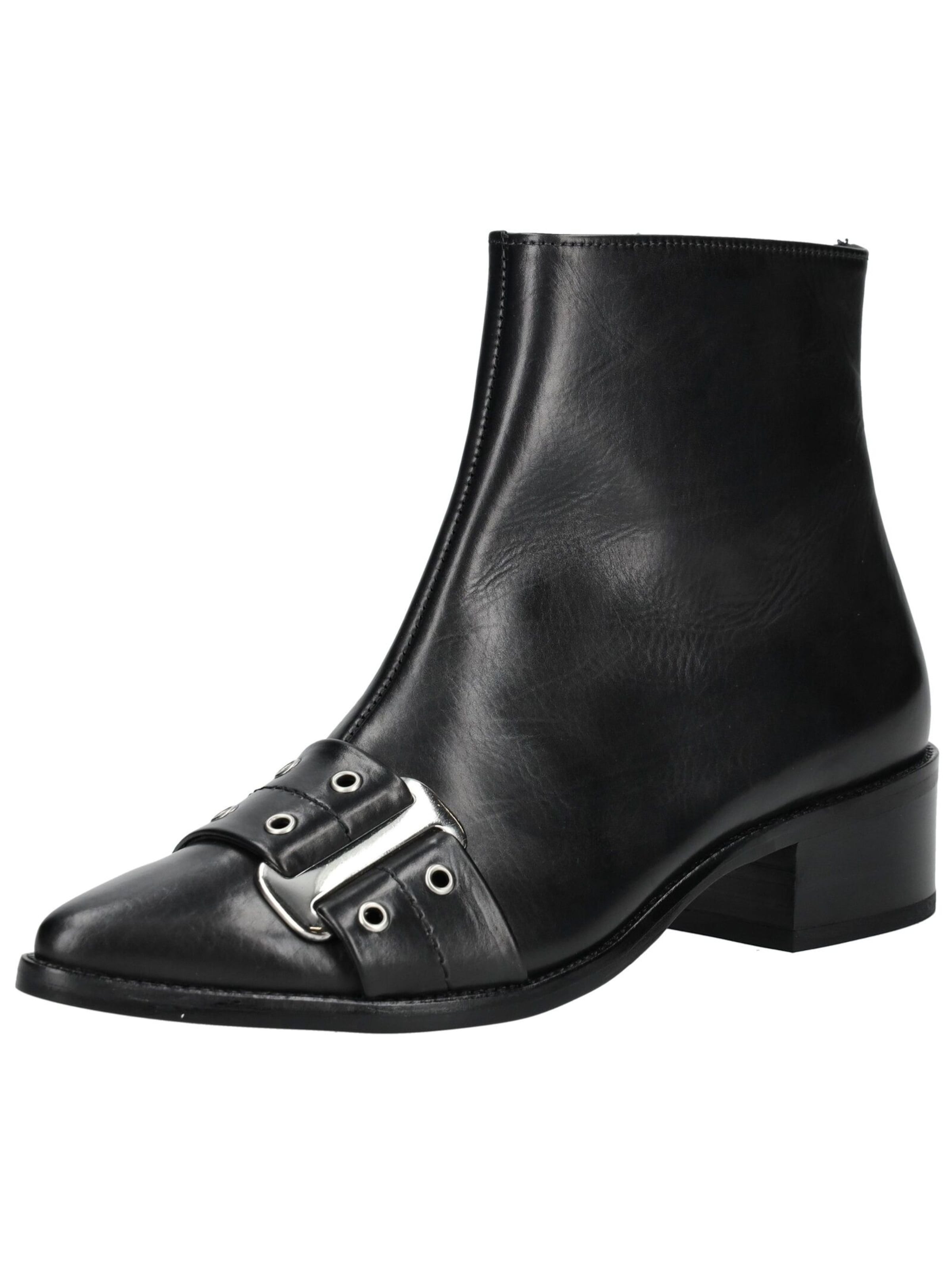 Paul Green Enkellaarsjes in Zwart: voorkant