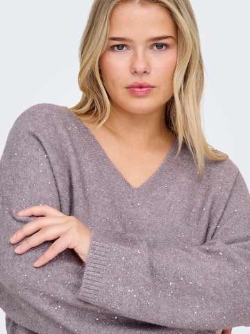 ONLY Carmakoma Svetr 'CARARIZONA' – fialová