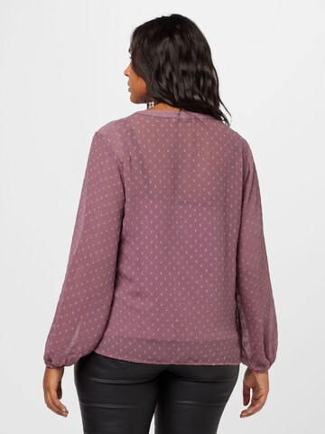 ABOUT YOU Curvy - Blusa 'Agnes' em roxo