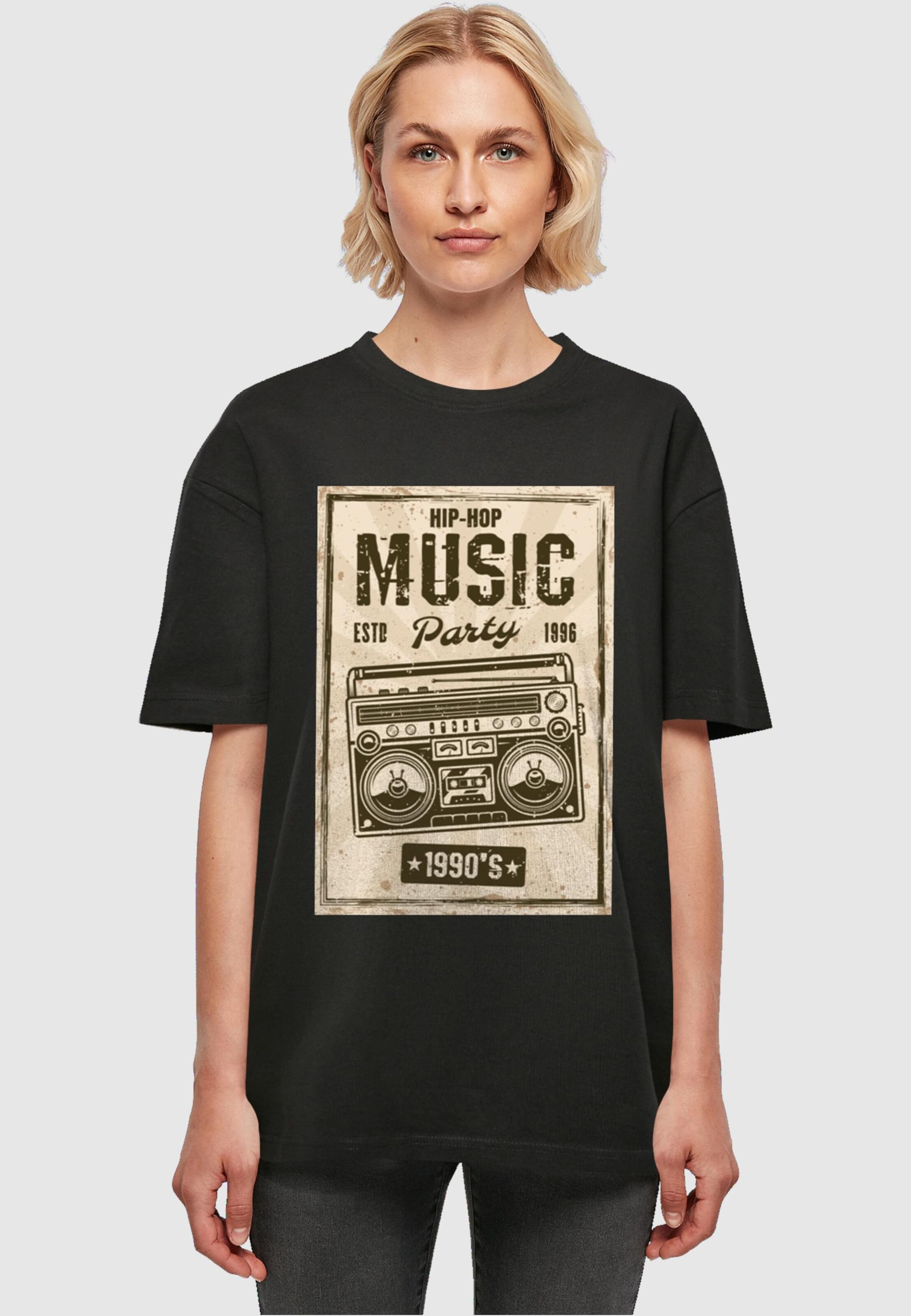Mister Tee Shirt Retro Boom in Black ABOUT YOU
