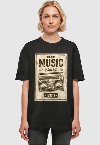 Mister Tee Shirt 'Retro Boom' in Black: front