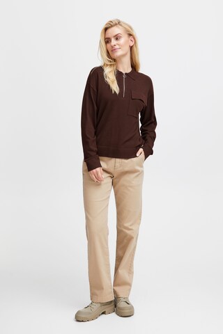 PULZ Jeans Sweater in Brown