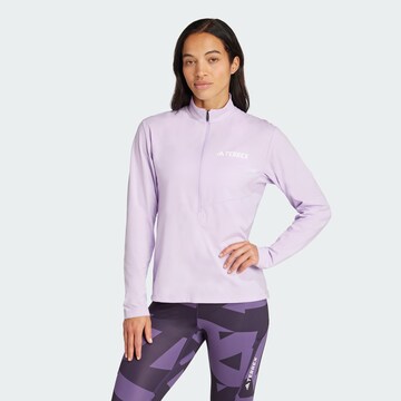 T-shirt fonctionnel ADIDAS TERREX en violet : devant