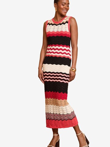 Abito in maglia di love & roses in colori misti: frontale