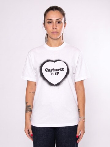Maglietta 'W' S/S SPRAY HEART T-SHIRT WHITE' di Carhartt WIP in bianco